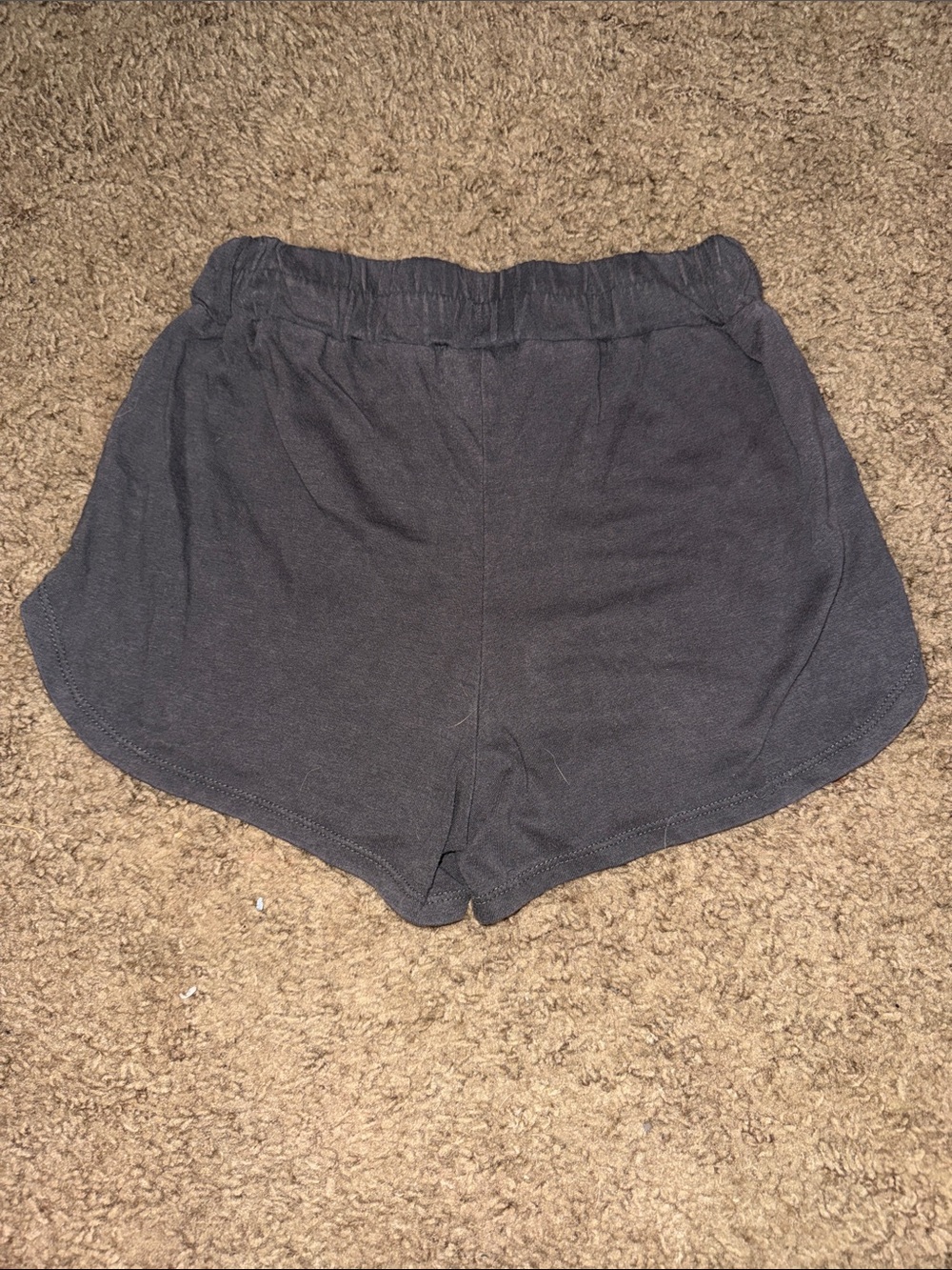 Classic Elastic-Waist Women’s Black Lounge Shorts